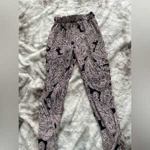 Charlotte Russe Black and Pink Track Pants